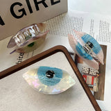 Vintage Eye Acetate Hair Claw Simple Chic Clip_cwaha6027