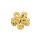 GOLD SILVER EGG FLOWER LARGE HAIR CLAW ELEGANT_CWMM4995