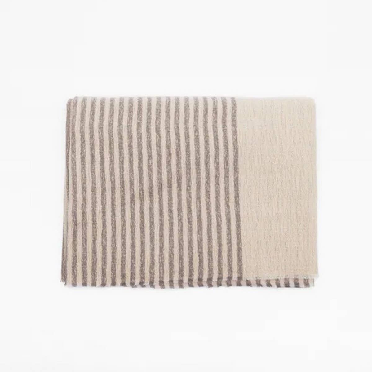 STRIPED LAYERED SCARF WRAP SOFT OVERSIZED SHAWL_CWASC2335