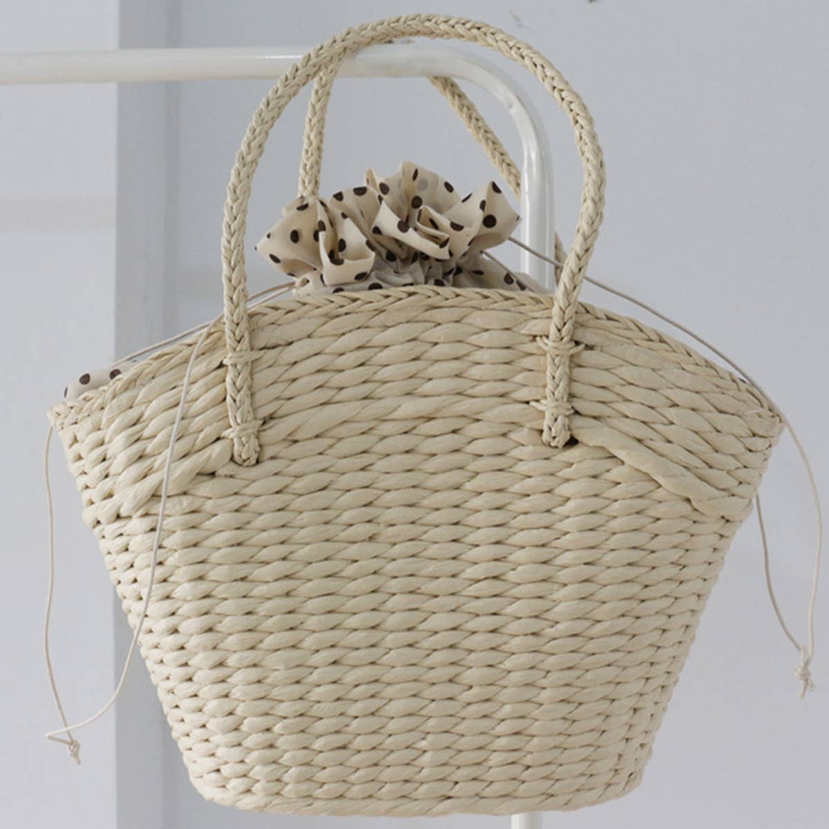 SUMMER WOVEN CASUAL STRAW TOTE BAG_CWAB0805
