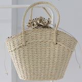 SUMMER WOVEN CASUAL STRAW TOTE BAG_CWAB0805