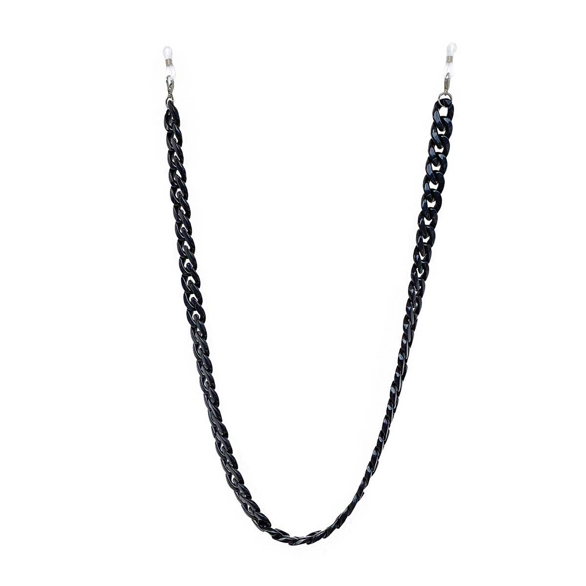 BLACK NON SLIP CHAIN GLASSES LANYARD_CWMM1170