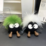 CUTE WOOL BRIQUETTES CAR KEYCHAIN BAG PENDANT_CWMM2535