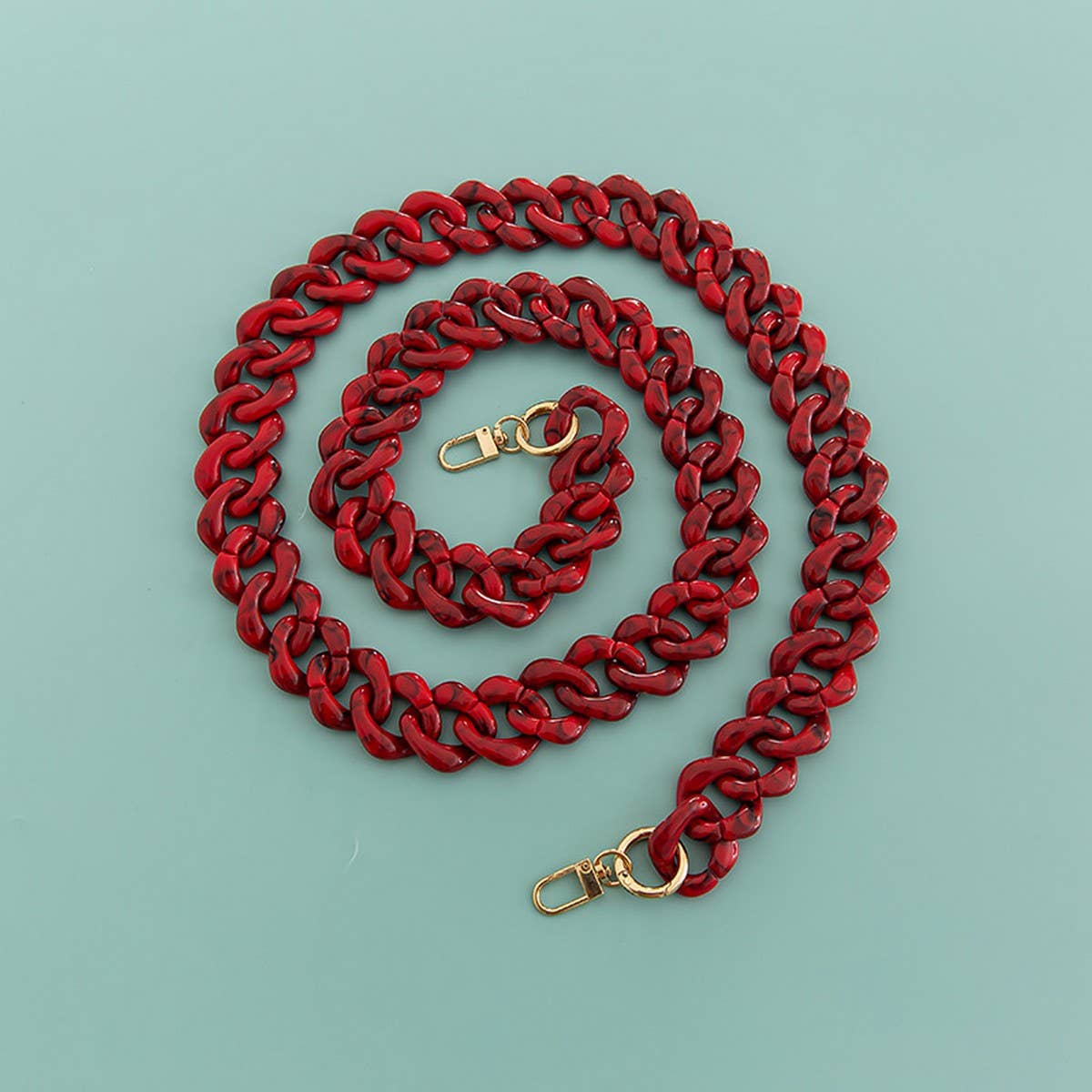 47IN ACRYLIC DIAMOND BAG STRAP COLORFUL CHAIN_CWMM5058