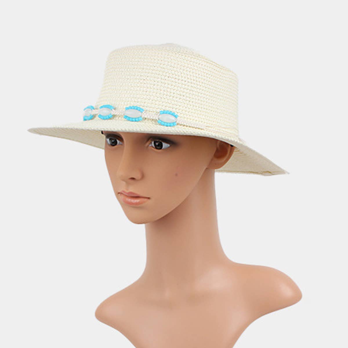 SUN PROTECTION BEACH VACATION STRAW HAT_CWAH1202