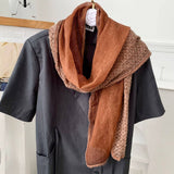 Trendy Patchwork Cotton Linen Scarf Shawl_Cwasc02966