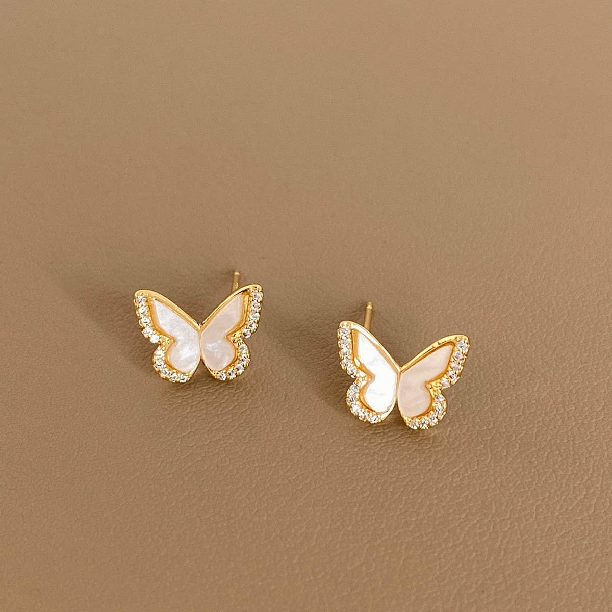 SWEET BUTTERFLY MICRO INLAID EARRINGS FOR WOMEN_CWAJE2999