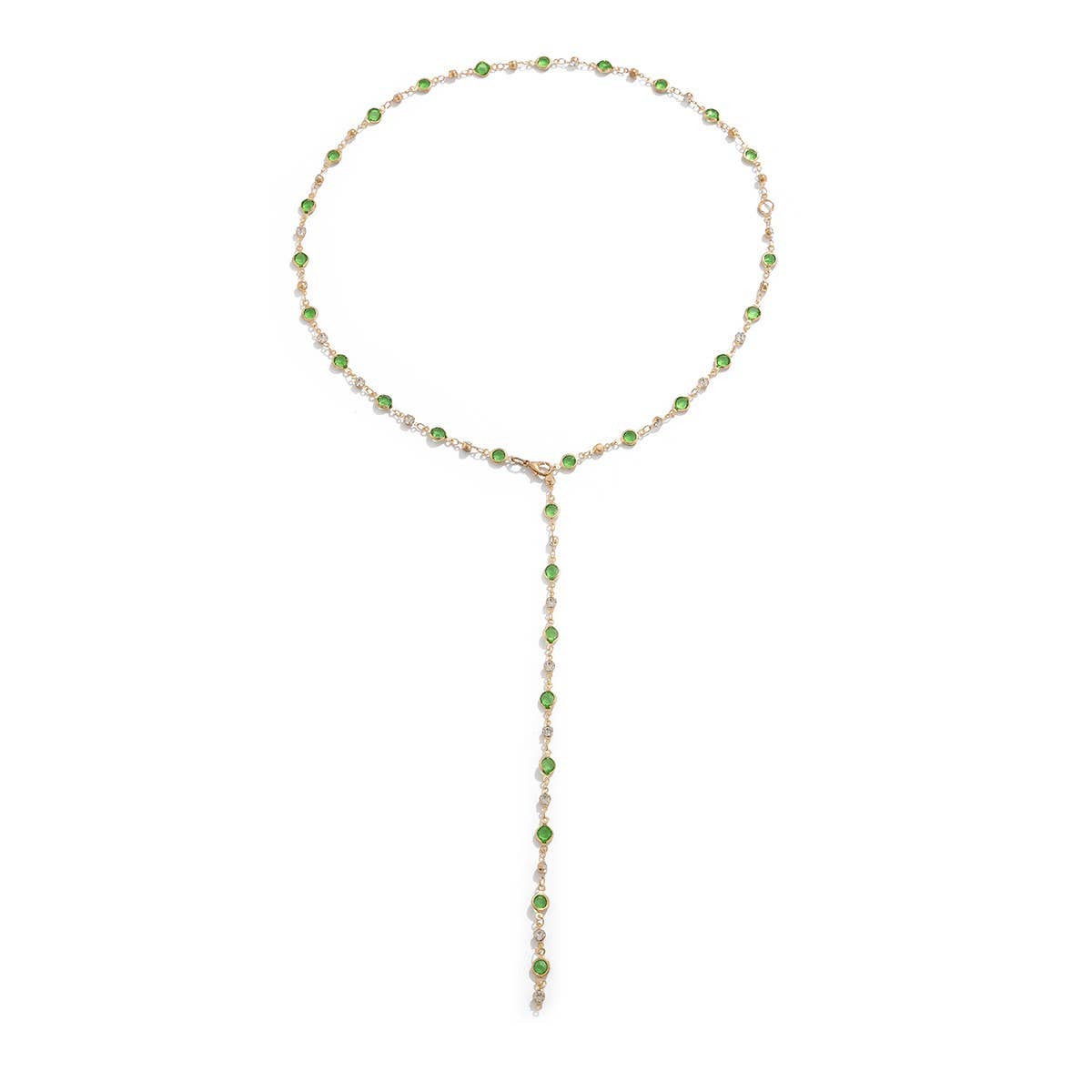 SIMPLE AND FASHIONABLE TASSEL Y CHAIN NECKLACE_CWMM3147