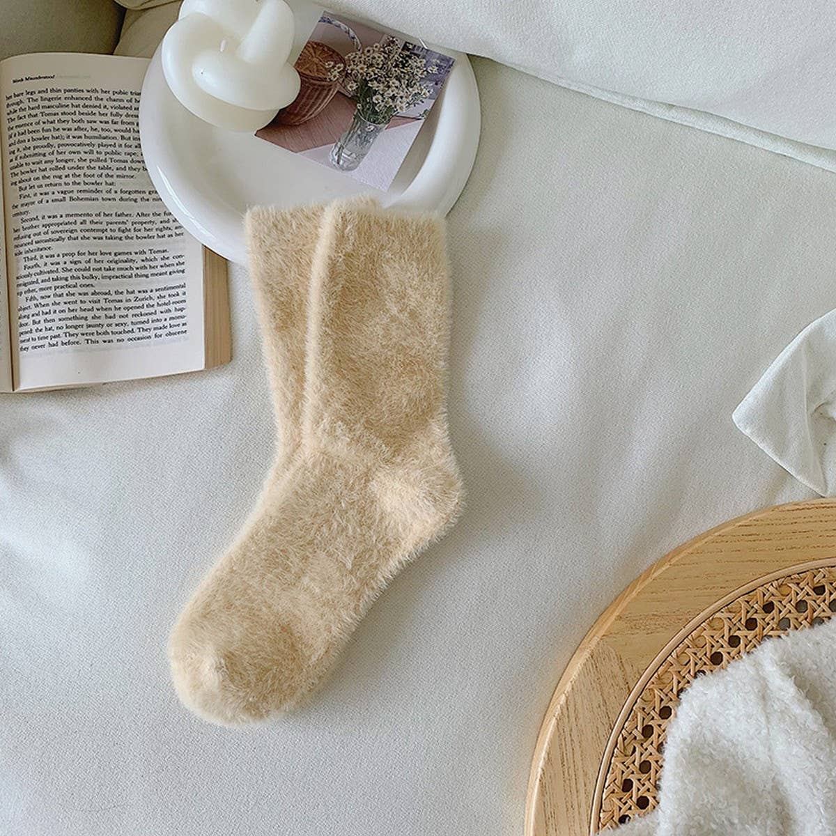 NEW AUTUMN AND WINTER CANDY COLOR THICK SOCKS_CWMS0869