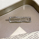 METAL ROSE HAIRPIN SIDE BANGS DUCKBILL CLIP_CWAHA4646