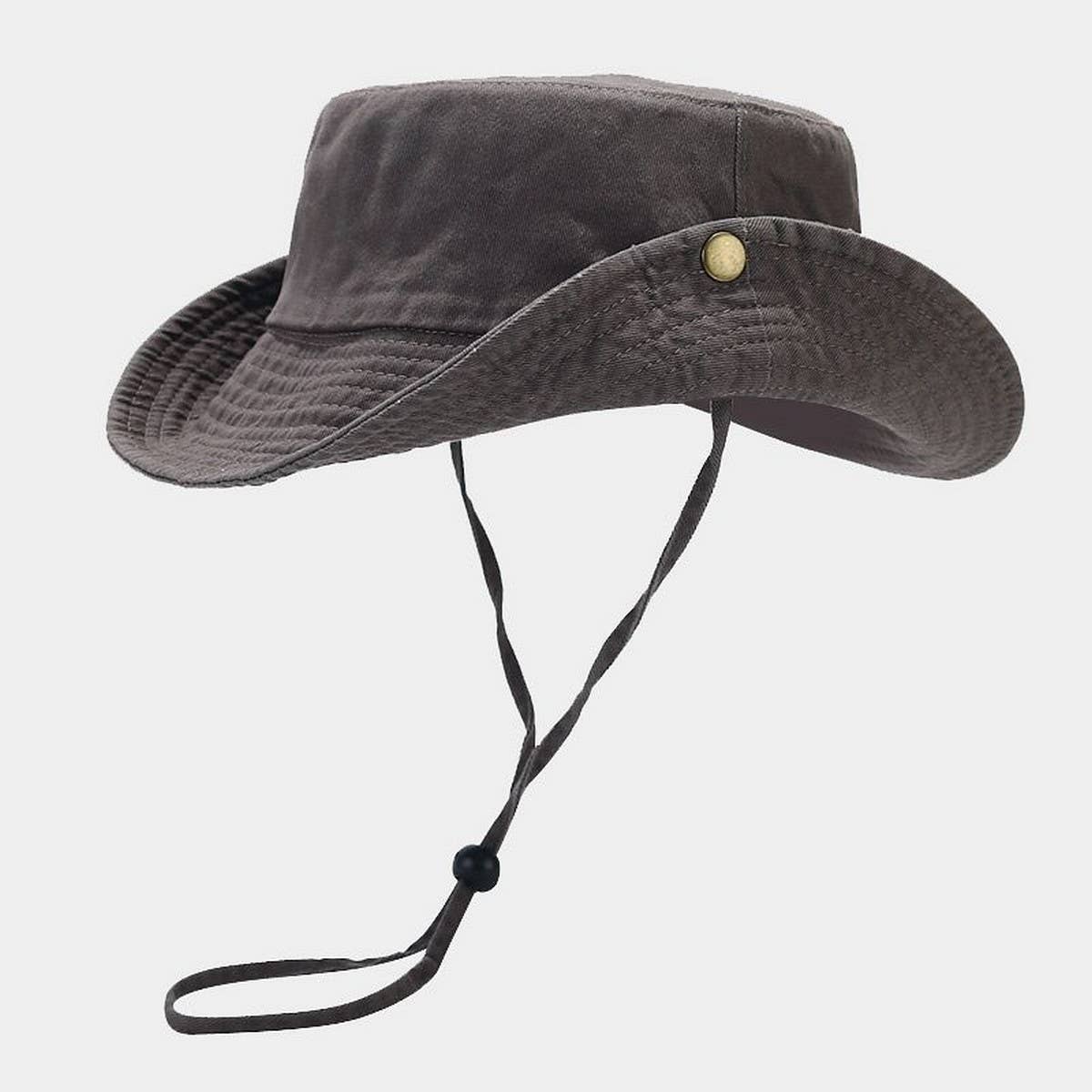 FOLDABLE WASHED COTTON FISHERMAN HAT FOR OUTDOOR_CWAH3791