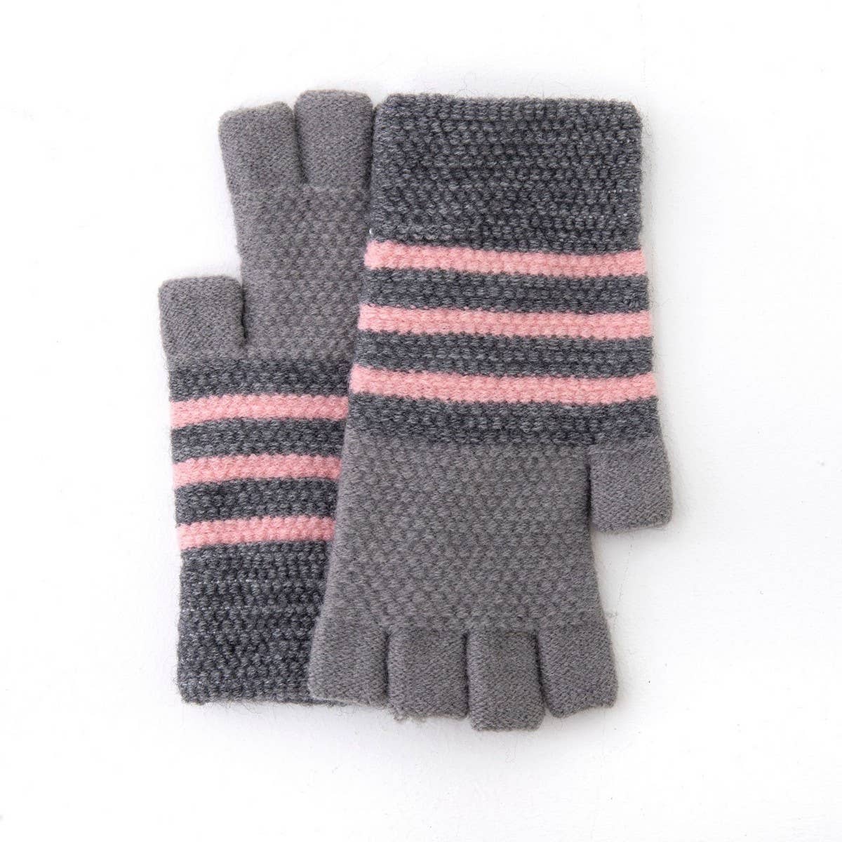 HALF FINGER OPEN KNITTED COLD PROTECTION GLOVES_CWAG0157