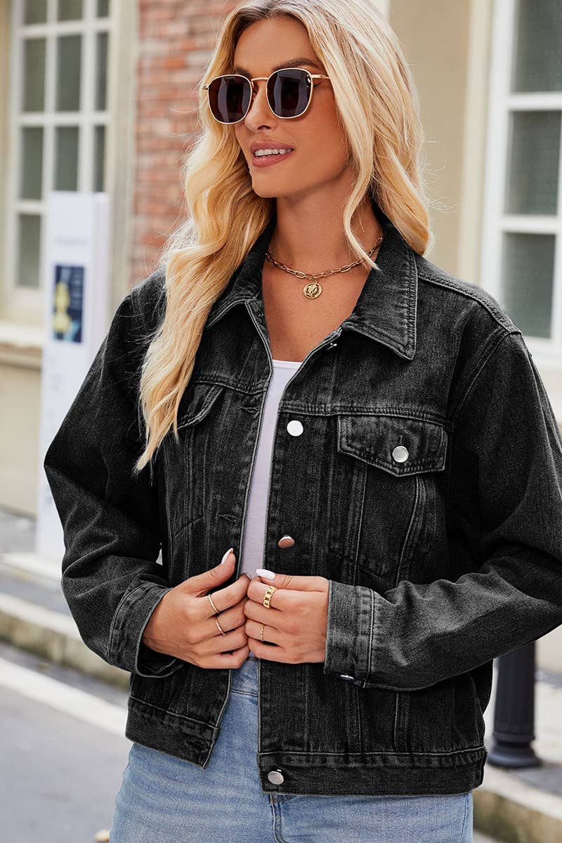 Women Stylish Slim Denim Jacket_Cwjj0080