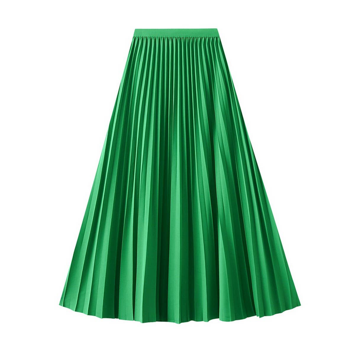 ACCORDION SKIRT LONG HIGH WAISTA LINE PLEATEDSKIRT_CWBMS0293