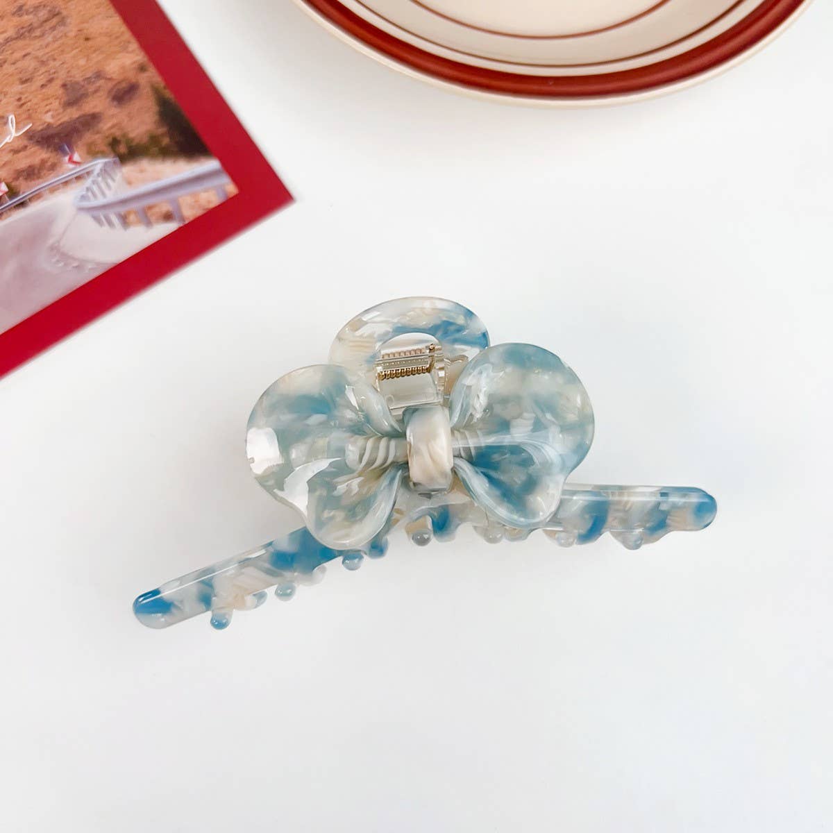 AESTHETIC AND HIGH END SWEET BOW HAIRPIN_CWAHA1587