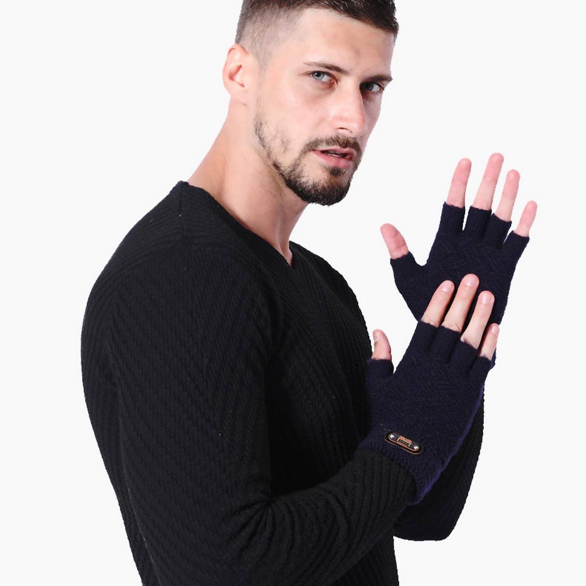 Winter Men'S Knitted Touchscreen Warm Gloves_Cwag0232