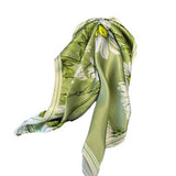 MULBERRY SILK SCARF PRINT LONG NECK HAIR WRAP_CWASC0553