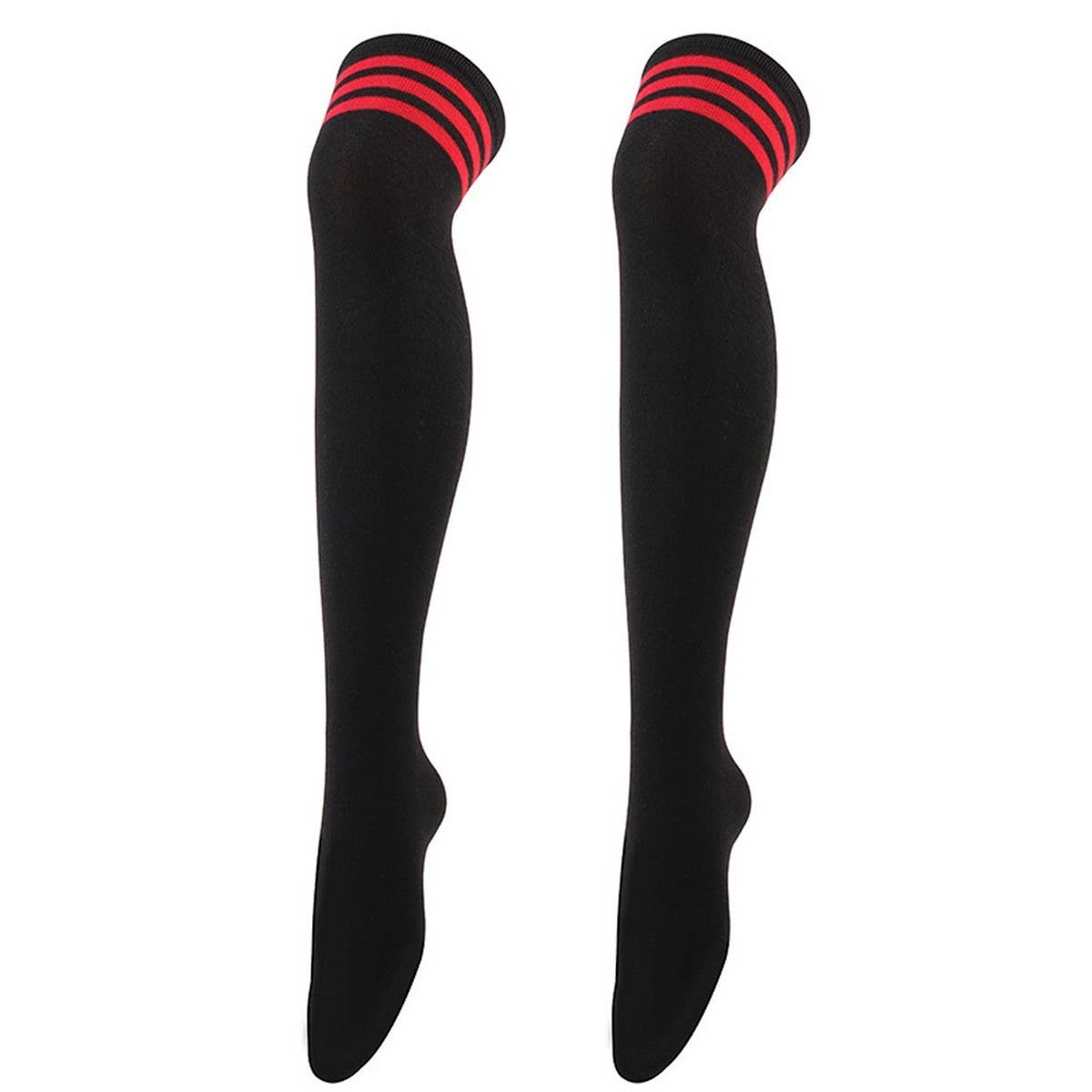 Cwmm10069_Women Three-Stripe Knee-High Socks