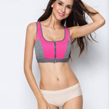 DOUBLE LAYER FRONT ZIP SPORTS BRA_CWMU0303