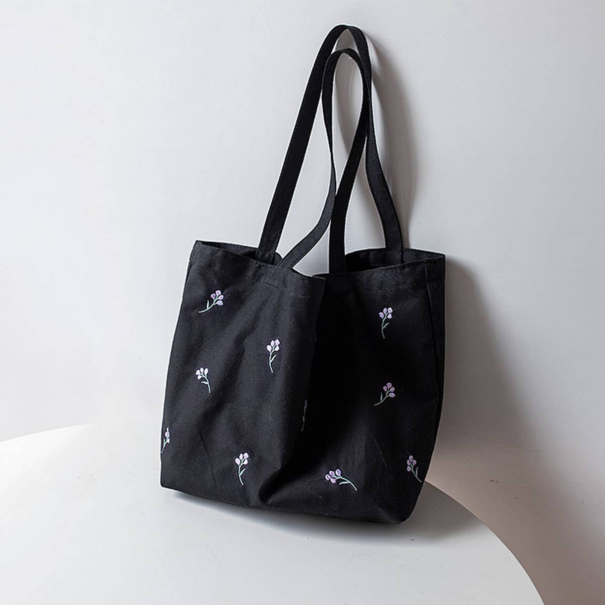 NEW LARGE EMBROIDERED CANVAS TOTE BAG FOR WOMEN_CWAB5638