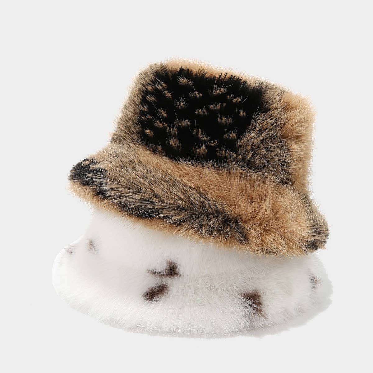 Women¡¯S Fuzzy Plush Bucket Hat Winter Warm_Cwah04785
