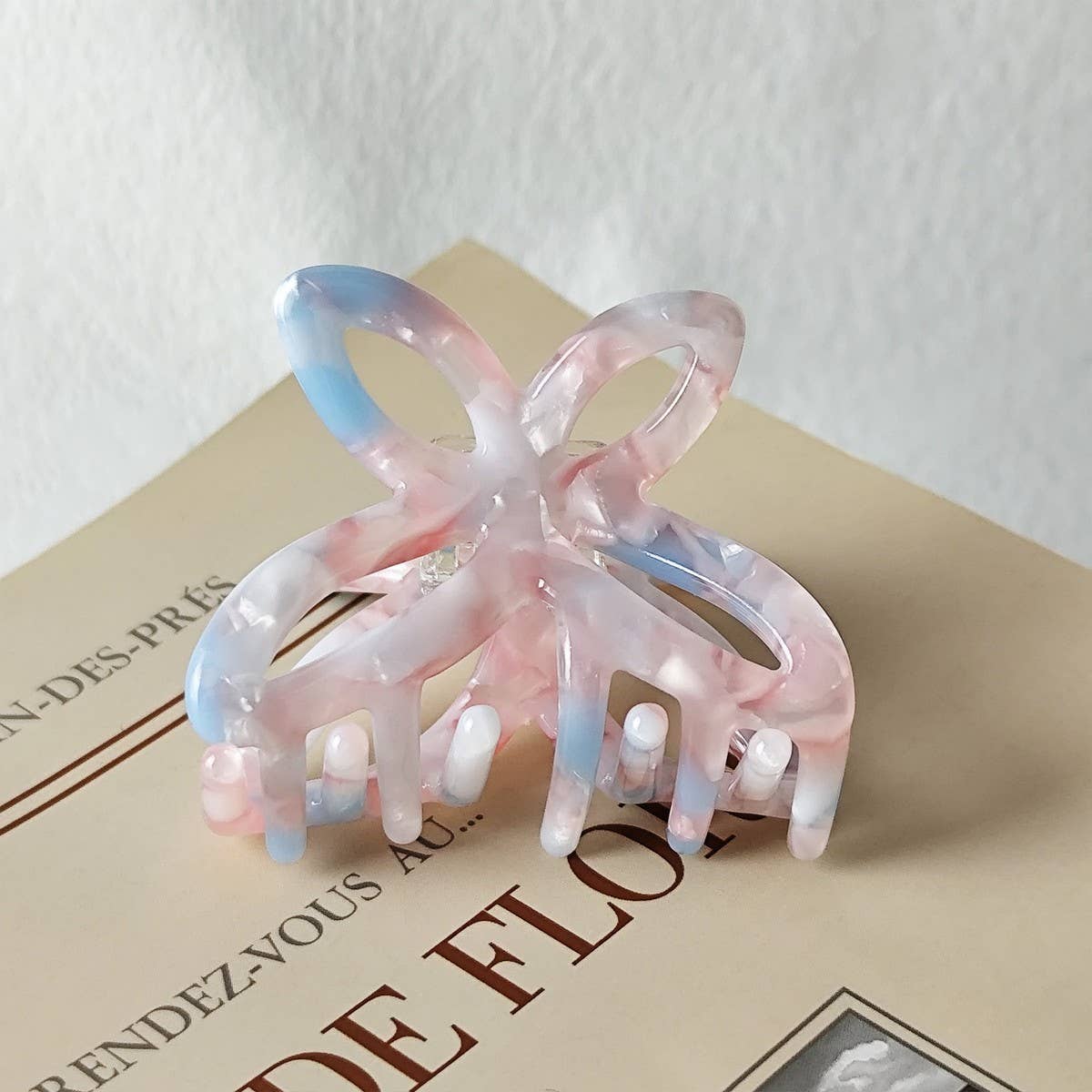 Elegant High-End Acetate Bow Hairpin_Cwaha07239