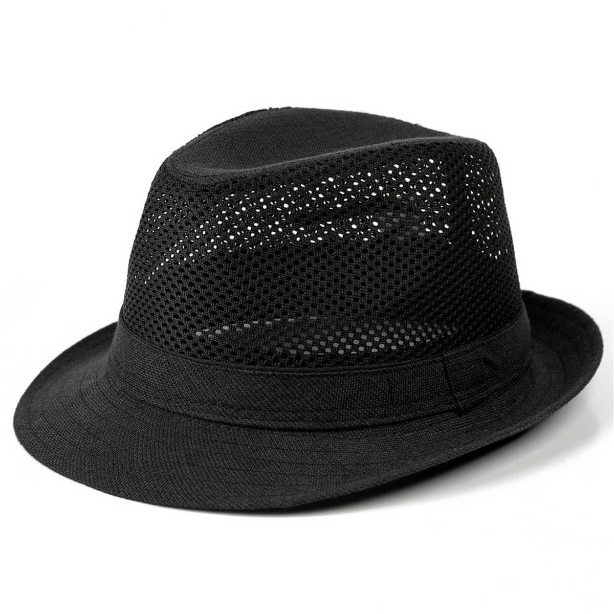 MENS SUMMER SUN PROTECTION MESH STRAW HAT_CWAH1464
