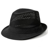 MENS SUMMER SUN PROTECTION MESH STRAW HAT_CWAH1464