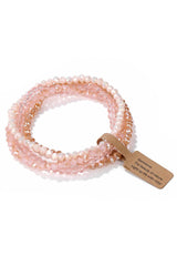 Cwaje1185_Glass Bead 4 Set Bracelet