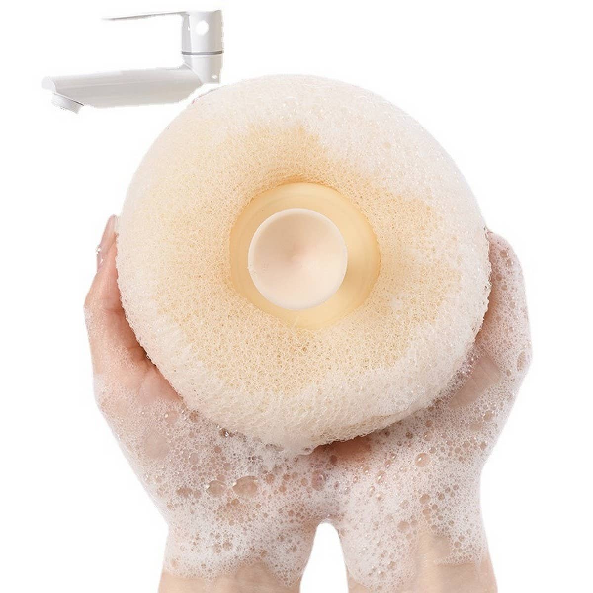 BATH POUF SUCTION CUP BATH BRUSH BATH BALL_CWMM3376