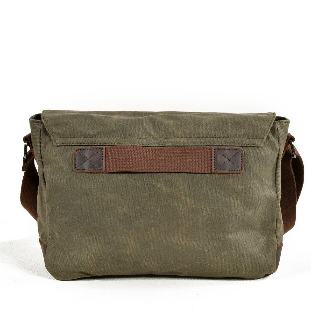 MENS WATERPROOF WAXED CANVAS SATCHEL BAG_CWAB5560