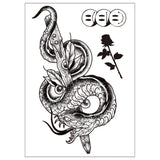 DARK TRIBAL SNAKE TATTOO BLACK MAMBA ARM STICKER_CWMM8374