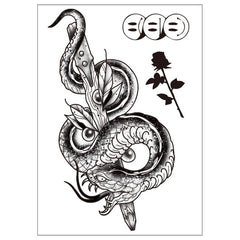DARK TRIBAL SNAKE TATTOO BLACK MAMBA ARM STICKER_CWMM8374