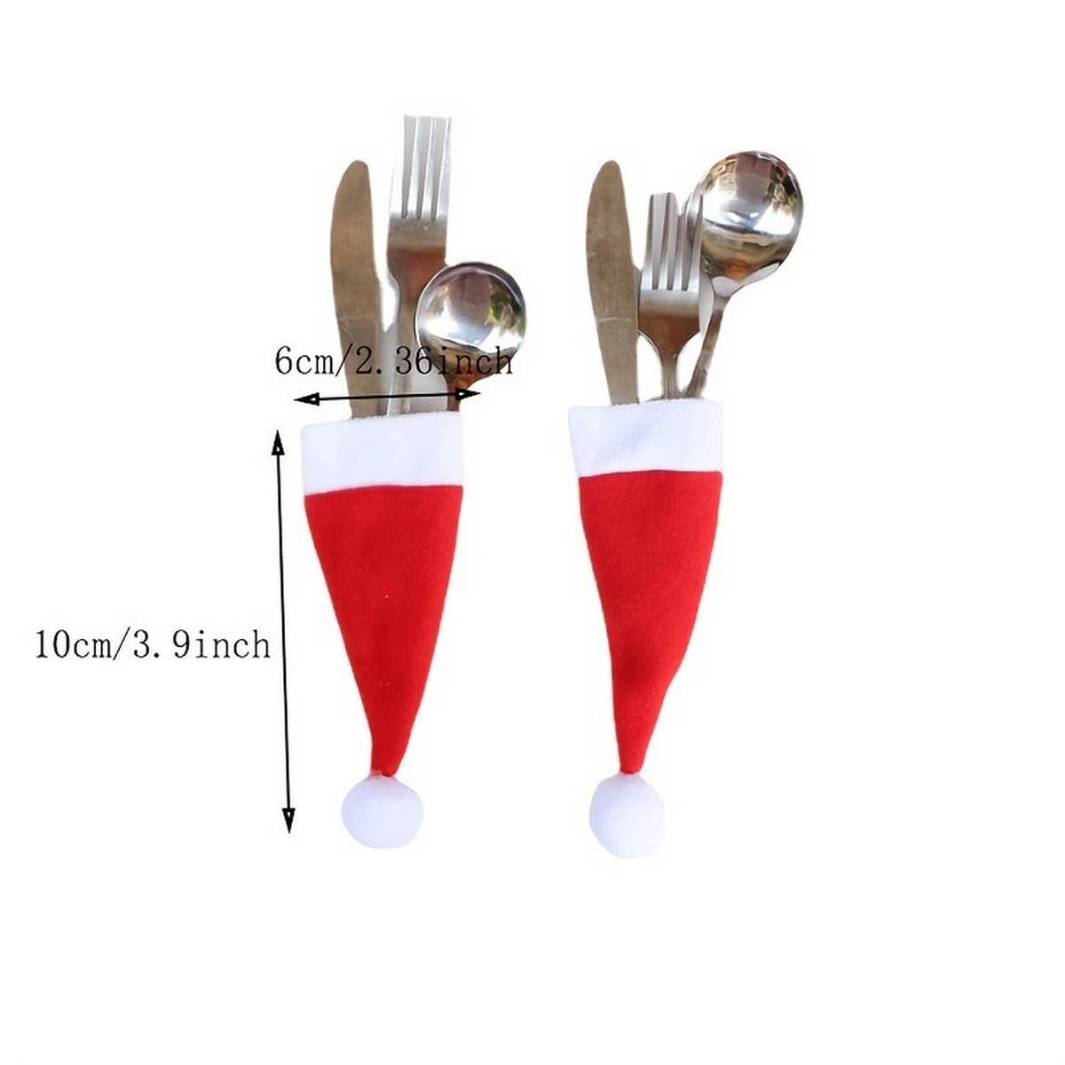 Cwmm9654_Christmas Mini Knife And Fork Set Wine Bottle Set