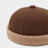 Retro Patchwork Newsboy Cap Thick Winter Hat_Cwah04782
