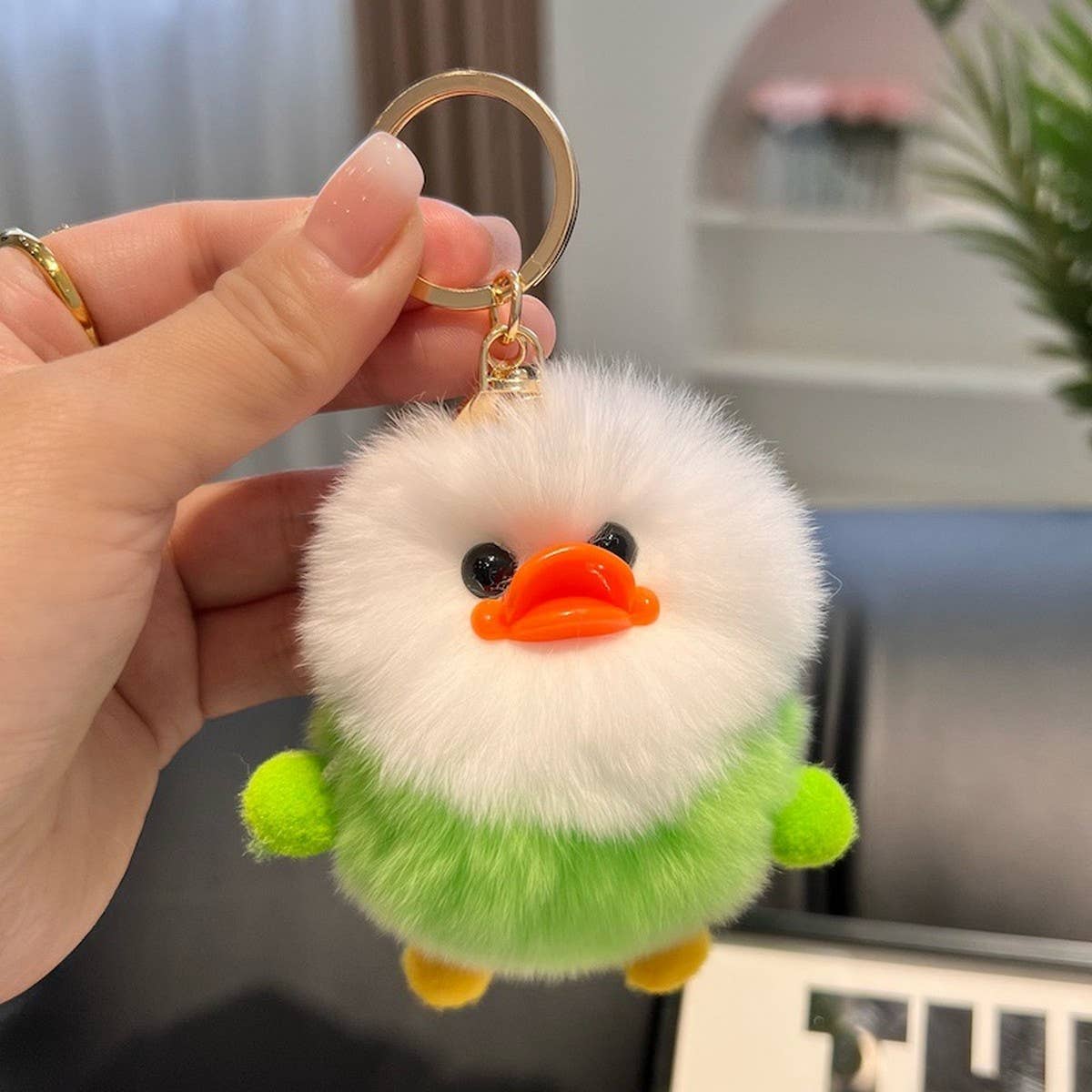 CUTE LITTLE YELLOW DUCK CAR KEYCHAIN BAG PENDANT_CWMM2505
