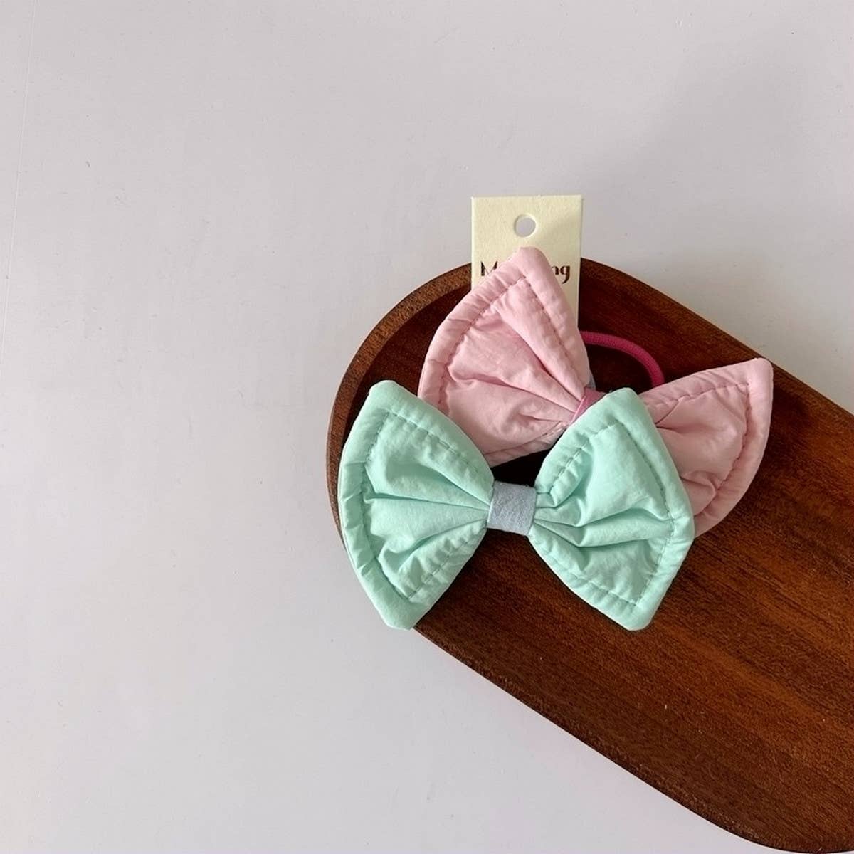 CHILDRENS AB COLOR MATCHING BOW HAIR TIE_CWAHA1837