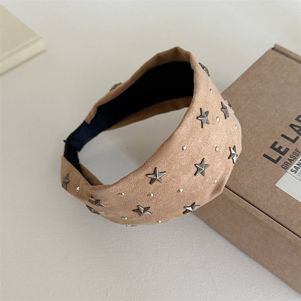 Studded Star Wide Headband Retro Cool_Cwaha08203