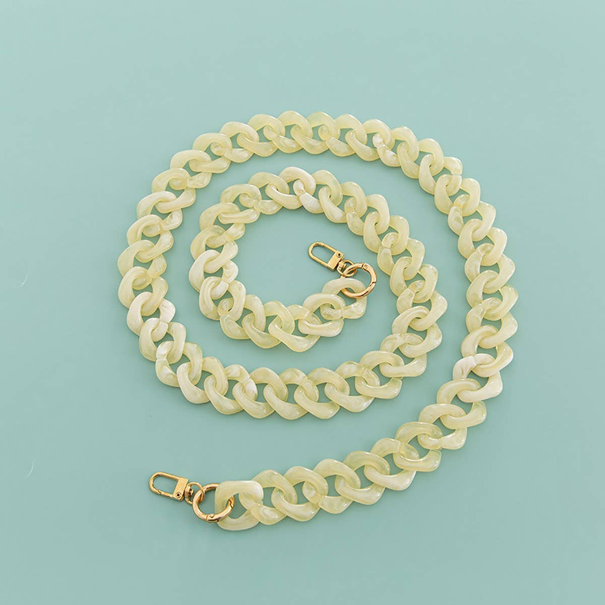 47IN ACRYLIC DIAMOND BAG STRAP COLORFUL CHAIN_CWMM5058