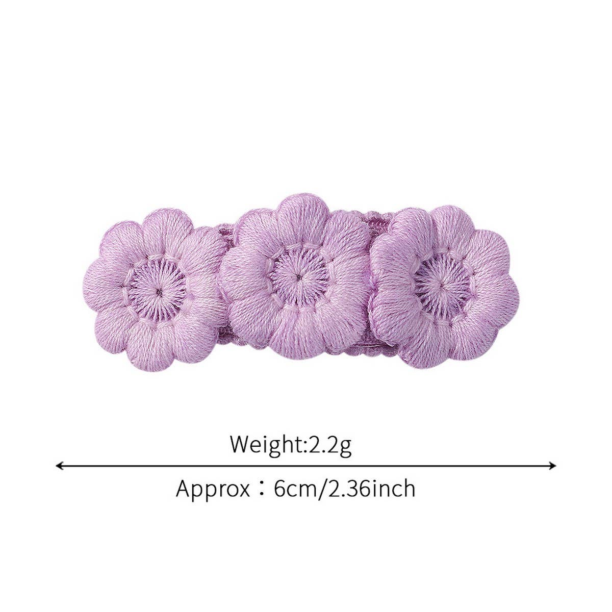 FIVE PETAL FLOWER HAIR CLIPS FOR KIDS HANDMADE_CWAHA6724