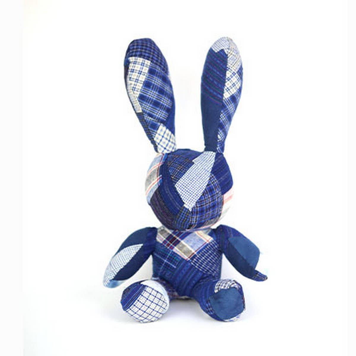 HANDMADE INDIGO DYE PATCHWORK FABRIC ANIMAL DOLL_CWMM6038