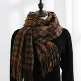 PLAID WINTER SCARF SOFT THICKENED SHAWL FOR WOMEN_CWASC0181