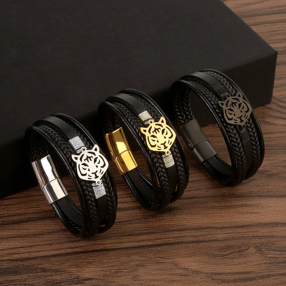 EUROPEAN AND AMERICAN LEATHER BRAIDED BRACELET_CWAJE1466