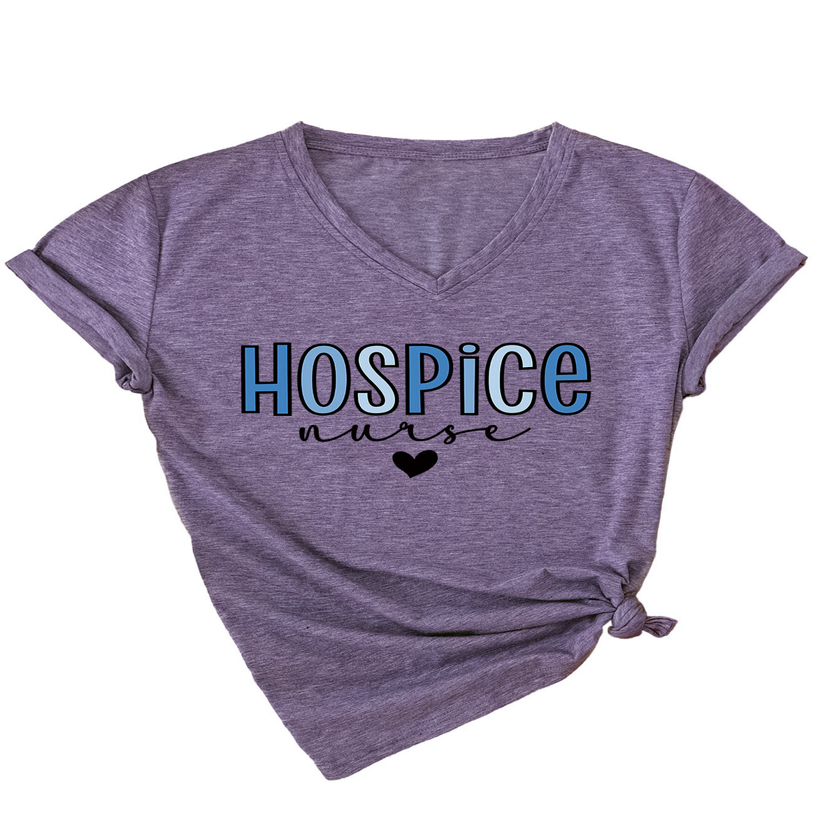 HEART PRINT V NECK TEE WOMEN S CASUAL LOOSE_CWTTS1536