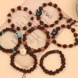 CREATIVE CARTOON HANDMADE COFFEE BEAN BRACELET_CWAJE3963