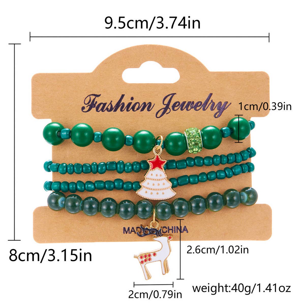 COLORFUL DIAMOND STUDDED SNOWFLAKE ELASTIC BEADS_CWAJE2382