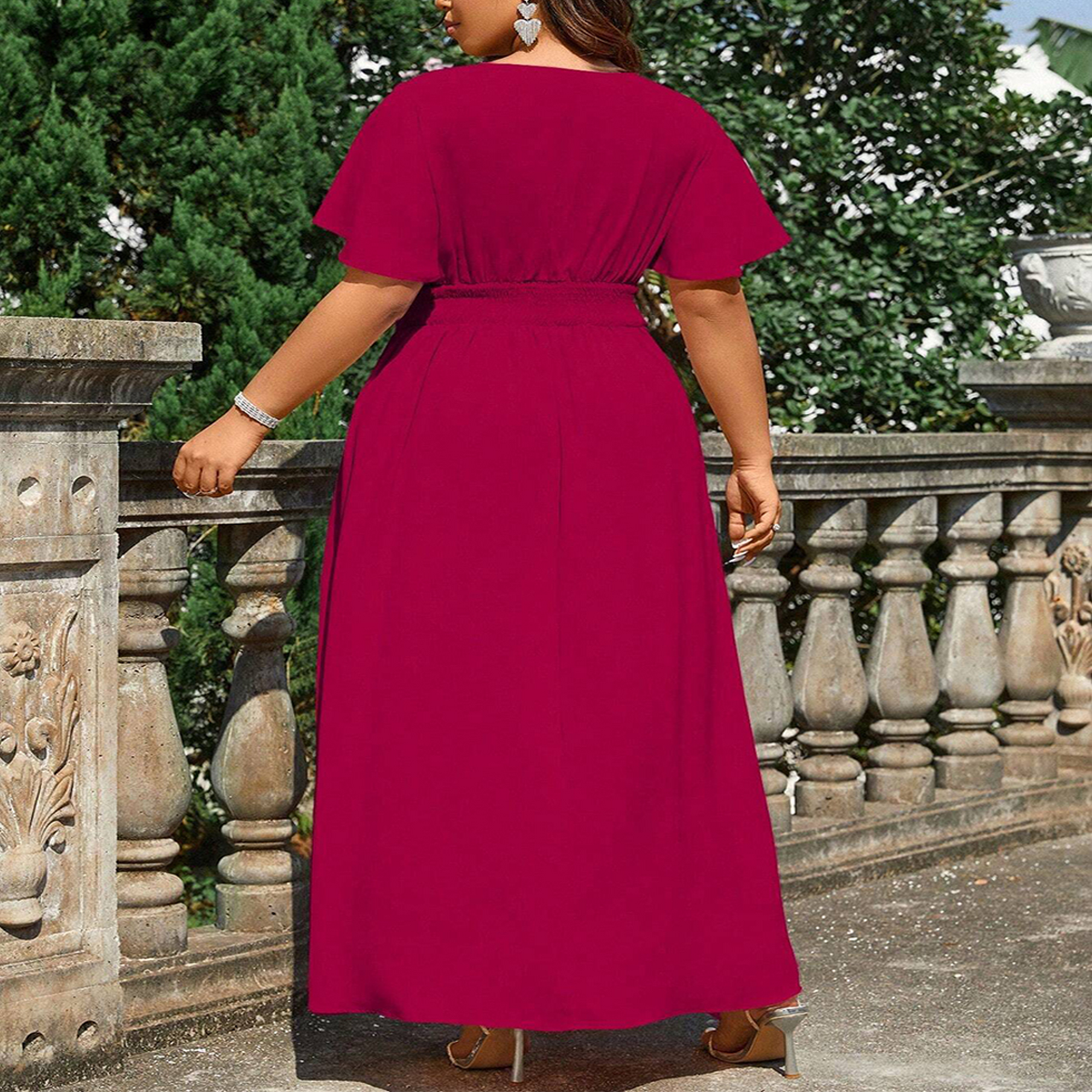 V-Neck Sleeveless Summer Beach Dress_Cwdmd6048