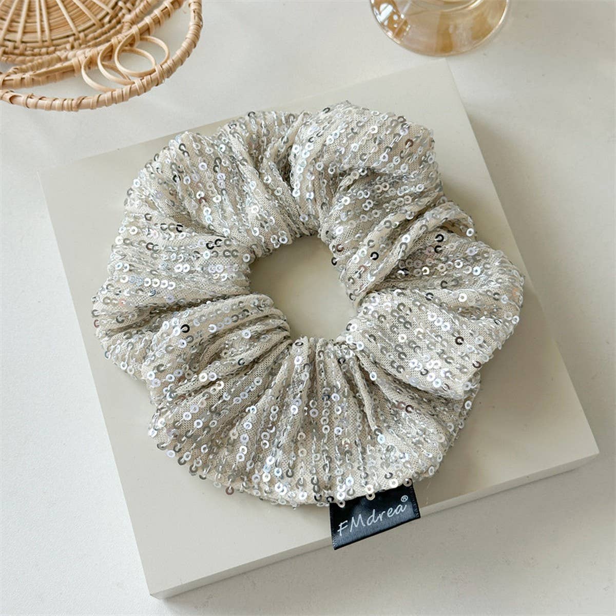 SUPER SHINY TEMPERAMENT LARGE INTESTINE HAIR RING_CWAHA2421