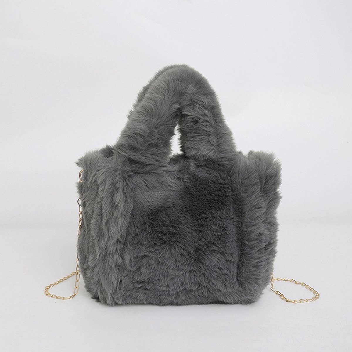 FLUFFY FUR HANDBAG WOMEN CHAIN SHOULDER BAG_CUAB00584