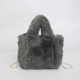 FLUFFY FUR HANDBAG WOMEN CHAIN SHOULDER BAG_CUAB00584